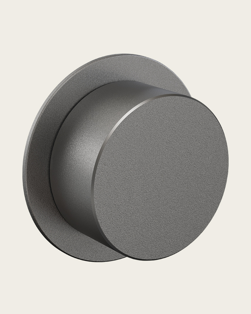 Manopola minimalista per elettrodomestici da cucina dal design elegante.