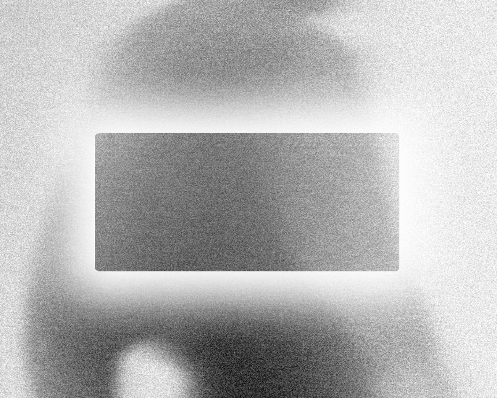 Minimalistisches Design mit einem rechteckigen Hauptmotiv und subtiler Beleuchtung.